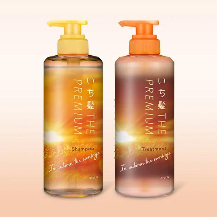 KRACIE ICHIKAMI The Premium Hair Care Set 2025 Autumn Limited 400ml*2 - Sheer Fall Sunset Scent