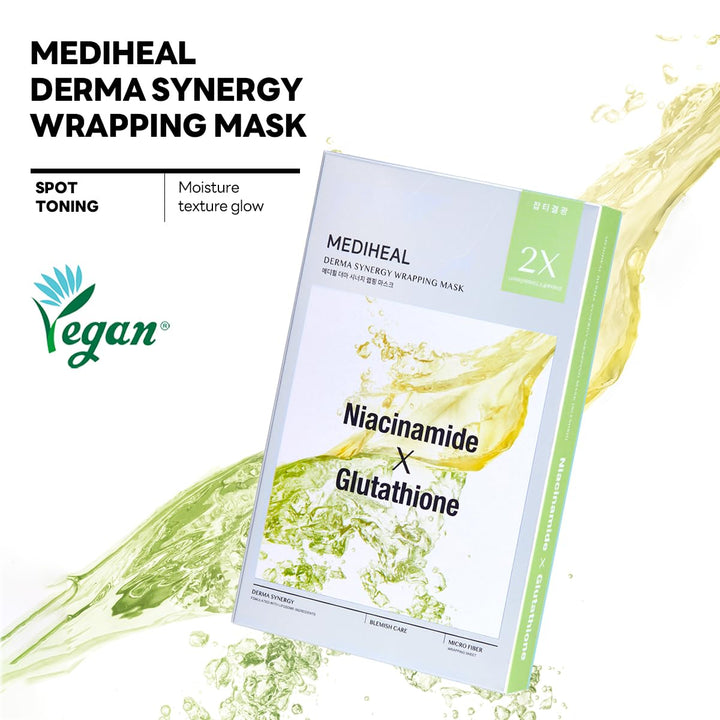 MEDIHEAL Derma Synergy Wrapping Mask Sheet for Blemish Care 10Pcs