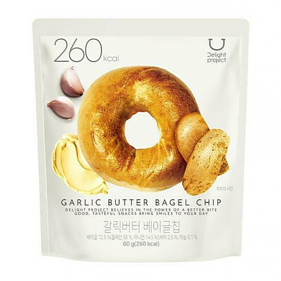 OLIVE YOUNG Delight Project Garlic Butter Bagel Chip 60g
