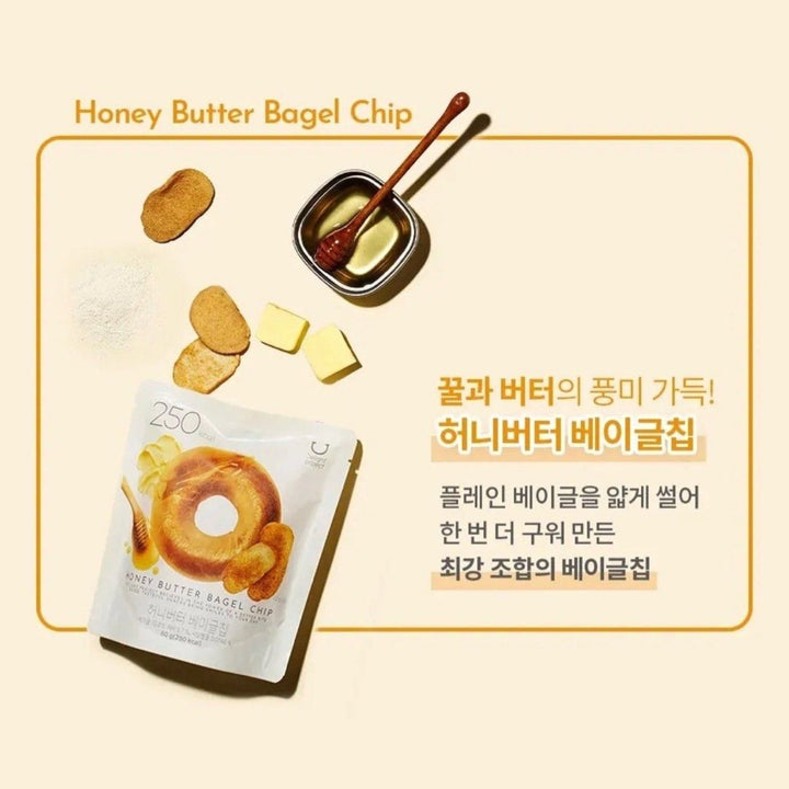 OLIVE YOUNG Delight Project Honey Butter Bagel Chip 60g