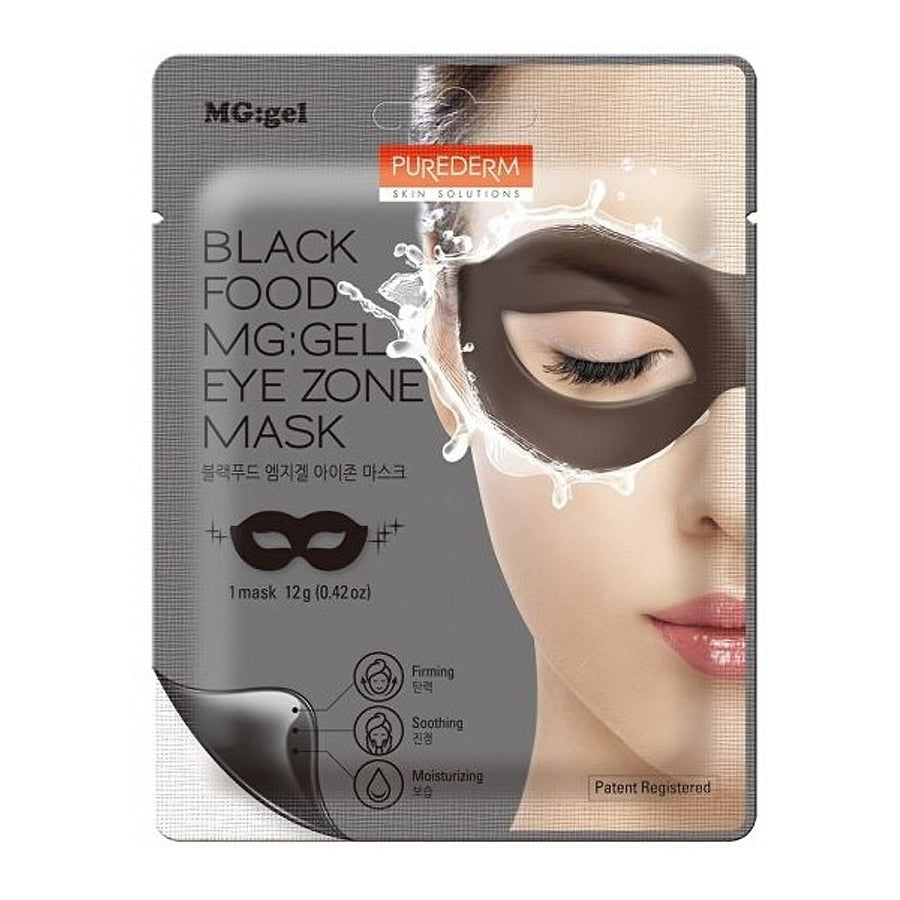 PUREDERM Black Food MG: gel Eye Zone Mask 1Pcs