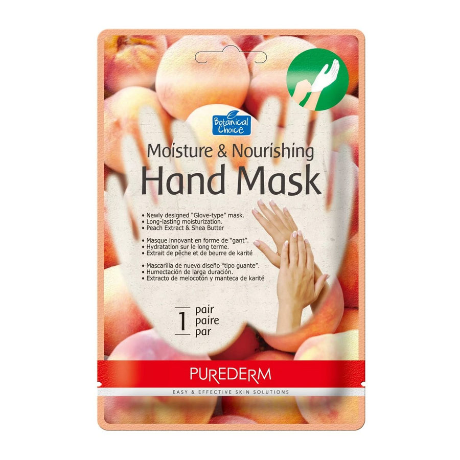 PUREDERM Moisture & Nourishing Hand Mask 1 Pair - Peach