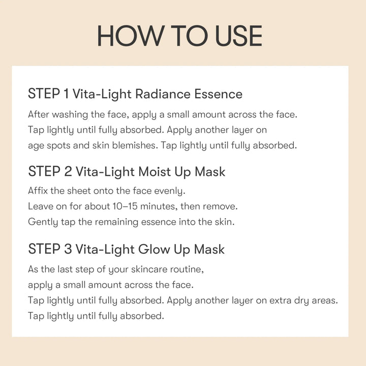 VT Vita - Light All - in - One 3 - Step Mask 1Pcs Health & Beauty oceanbuy beauty markham toronto free ship USA asian korean skincare
