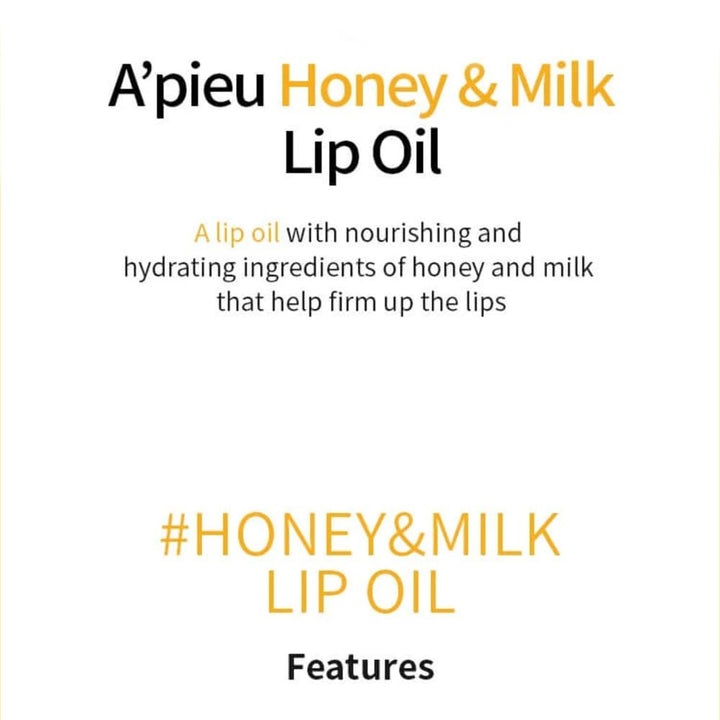 APIEU Honey & Milk Lip Oil 5g