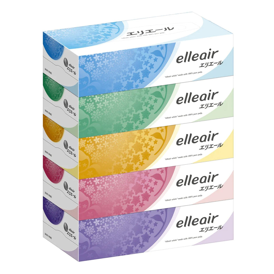 ELLEAIR Tissue 180 Sheets*5 Boxes