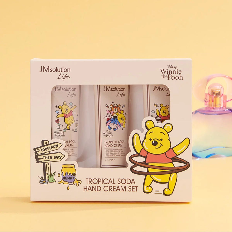 JM Solution X Disney Life Winnie The Pooh Tropical Soda Hand Cream Set 50ml*3Pcs
