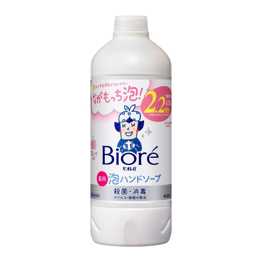 KAO Biore U Foam Hand Soap Refill 430ml - Fruit Scent