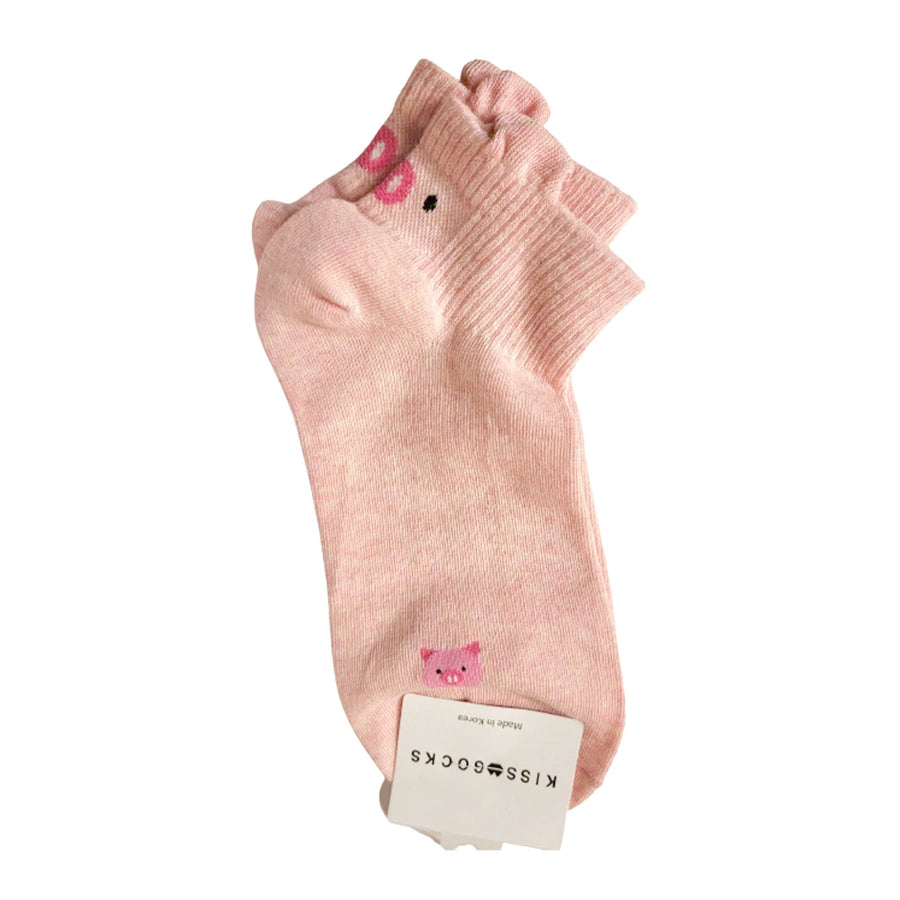 KISS SOCKS Pink Pig Socks - Size Free