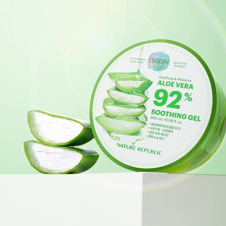 NATURE REPUBLIC Aloe Vera 92-Percent Soothing Gel 300ml (NEW PACKAGE)