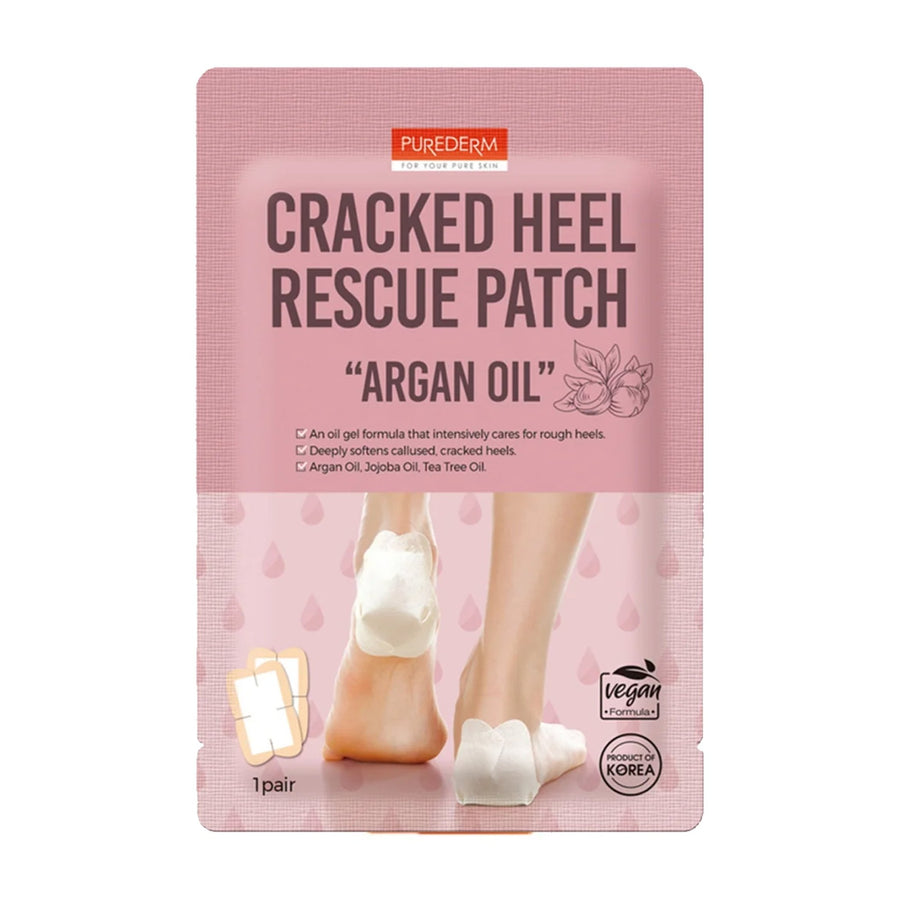 PUREDERM Cracked Heel Rescue Patch Argan Oil 1 Pair