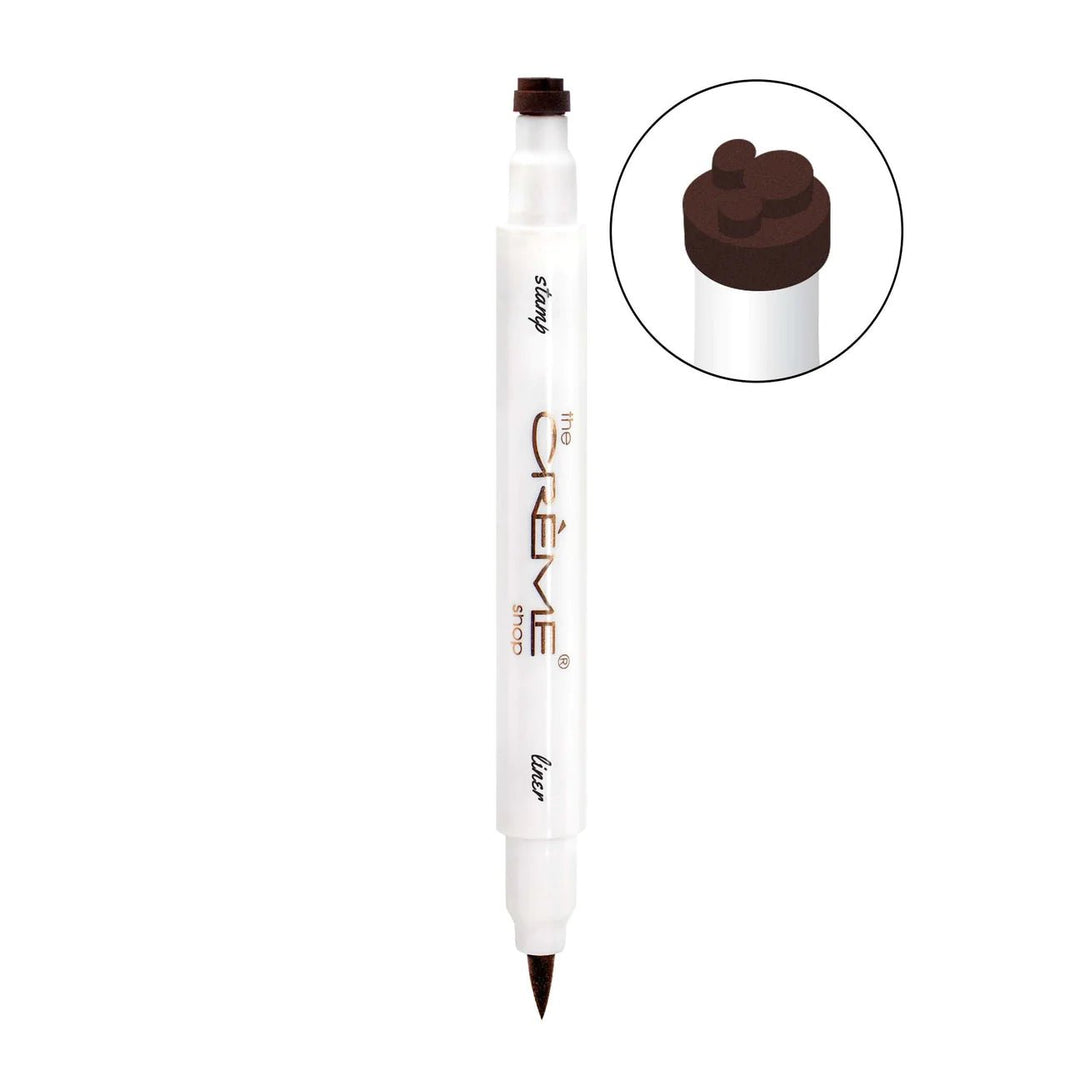 THE CREME SHOP Disney: Dual-Ended Eyeliner & Mickey Shaped Freckle Stamp - Brown