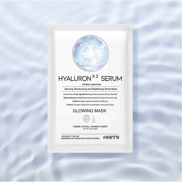OOTD Hyaluron X3 Serum Glowing Mask 25g * 10ea Mask Pack, new, vegan, SKIN CARE, Treatments, Serum & Essence