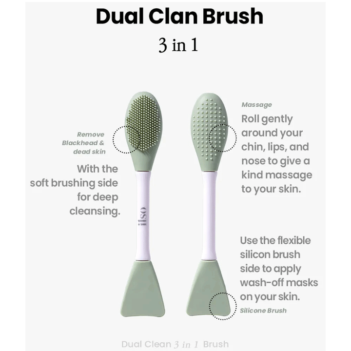 ilso Dual Clean Brush 1 pc new, SKIN CARE, Face Masks