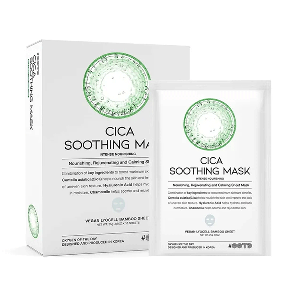 OOTD Cica Soothing Mask 25g *10ea cica, new, soothing mask, vegan, SKIN CARE, Toners