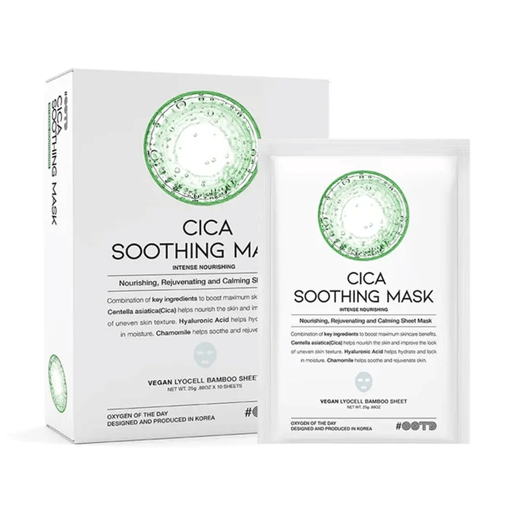 OOTD Cica Soothing Mask 25g *10ea cica, new, soothing mask, vegan, SKIN CARE, Toners