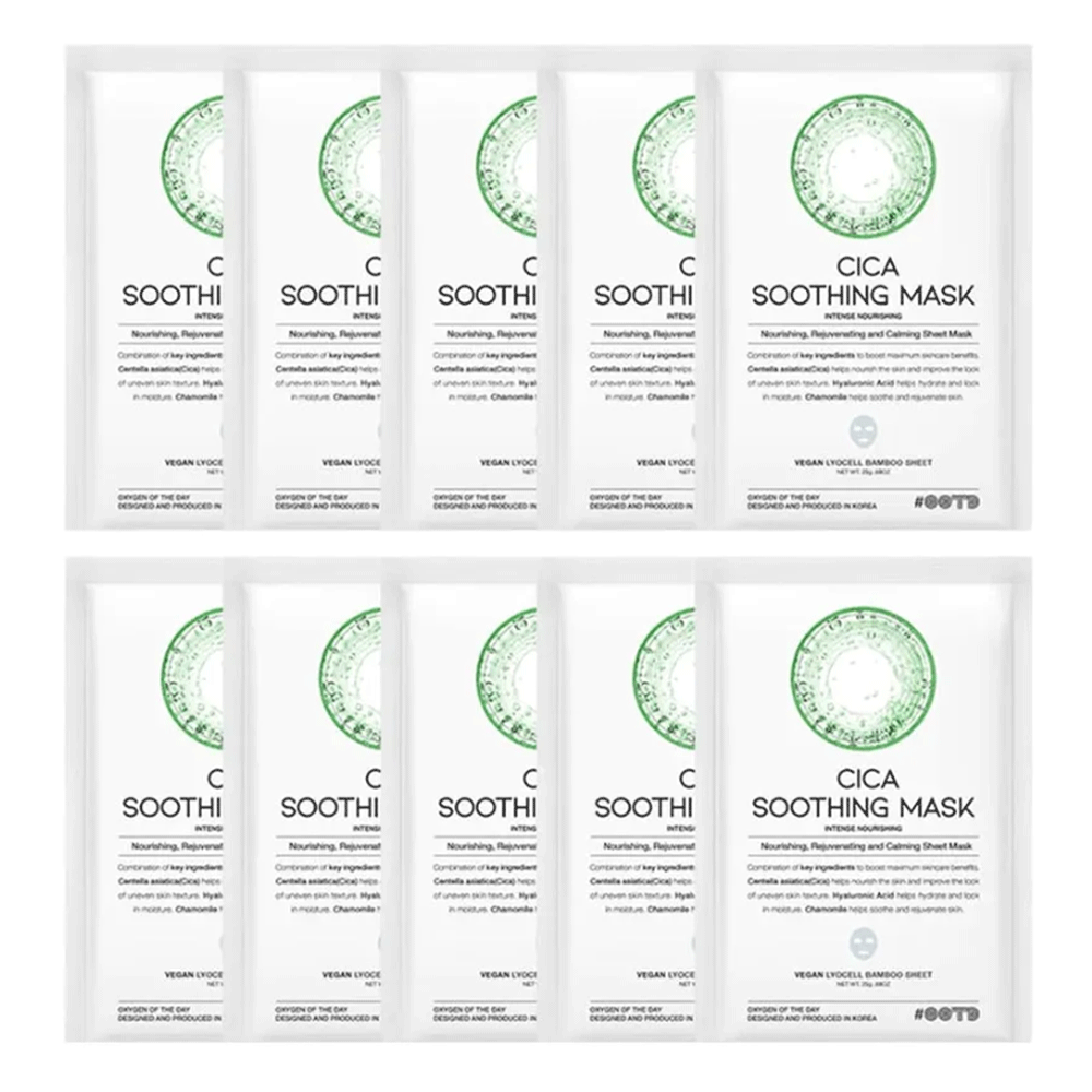 OOTD Cica Soothing Mask 25g *10ea cica, new, soothing mask, vegan, SKIN CARE, Toners