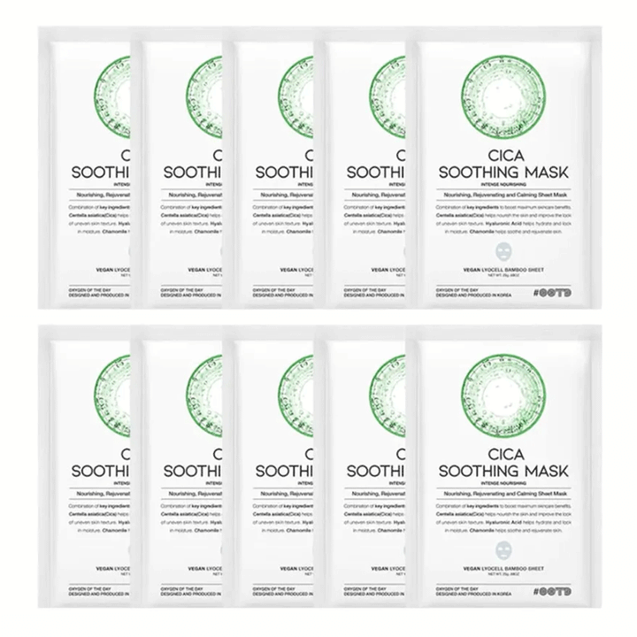 OOTD Cica Soothing Mask 25g *10ea cica, new, soothing mask, vegan, SKIN CARE, Toners