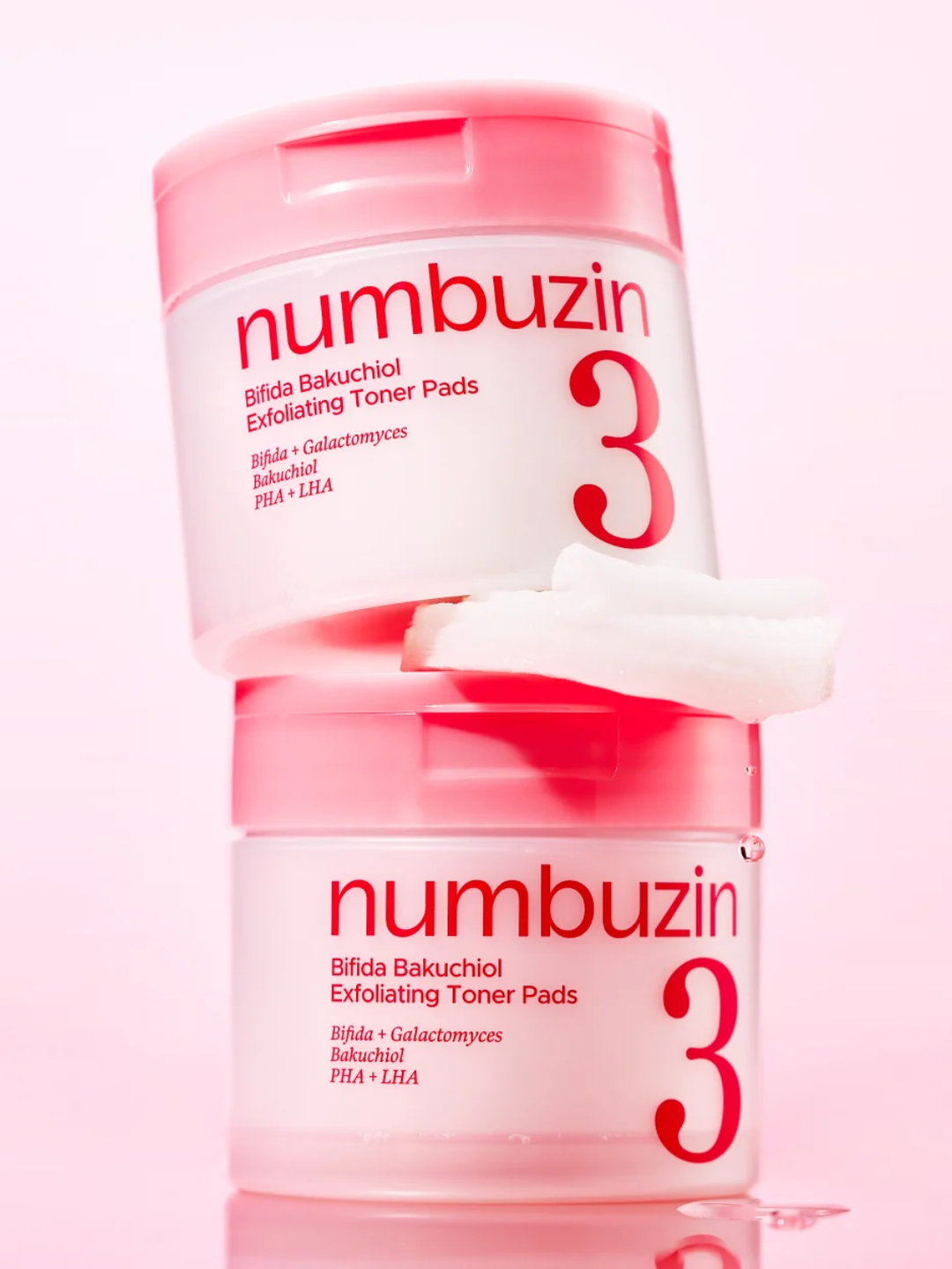 Numbuzin No.3 Bifida Bakuchiol Exfoliating Toner Pads 190ml / 70 pads SKIN CARE, Toners, Toner Pads