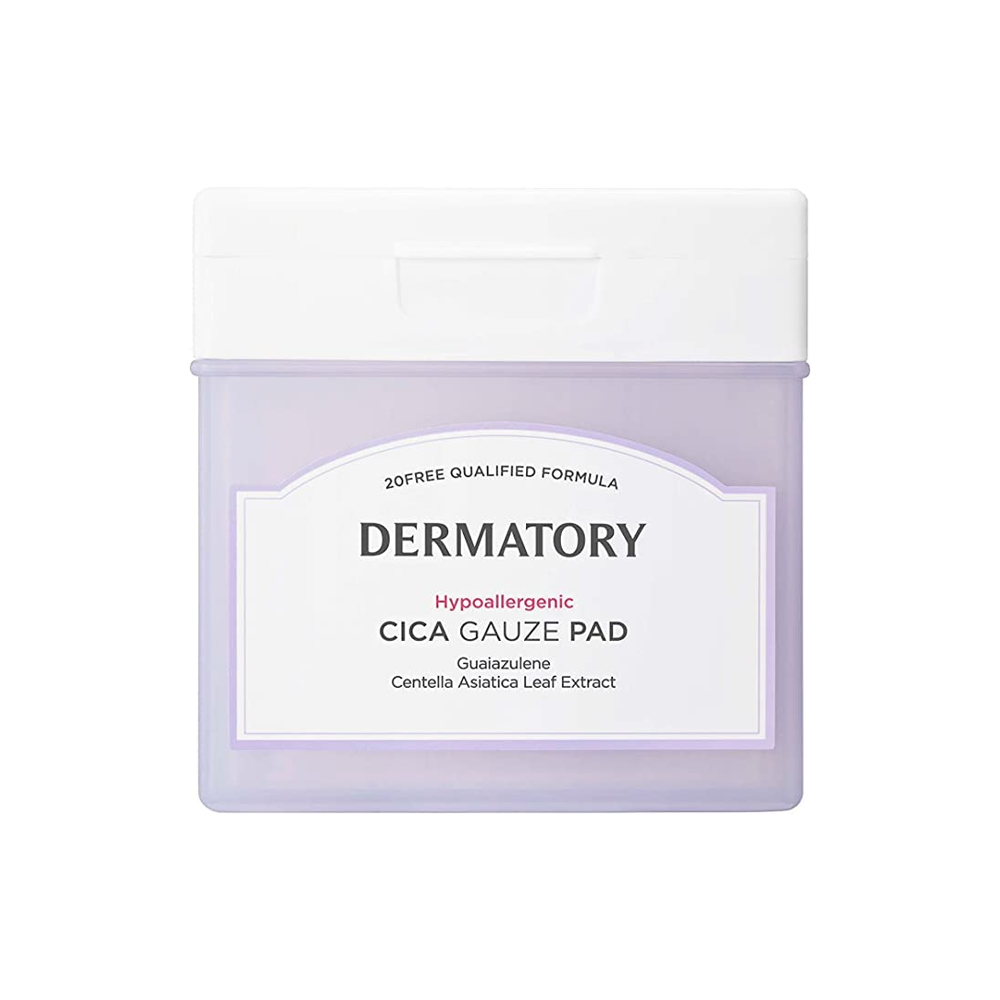 DERMATORY Hypoallergenic Cica Rescue Gauze Pad 80ea toner pads, SKIN CARE, Toners