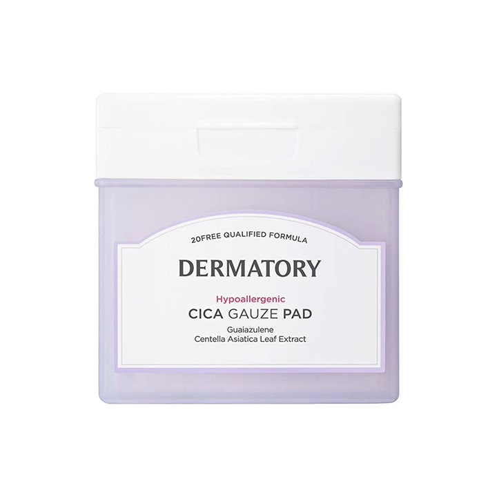 DERMATORY Hypoallergenic Cica Rescue Gauze Pad 80ea toner pads, SKIN CARE, Toners