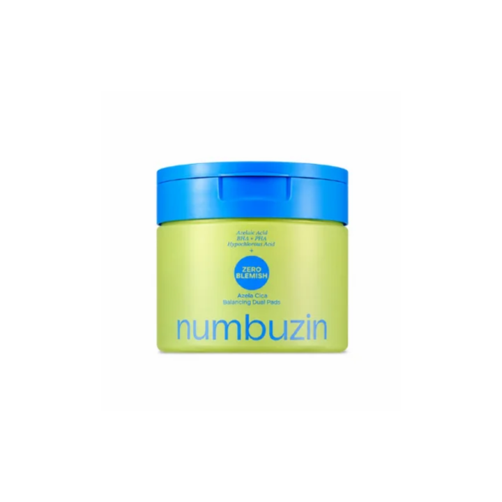 numbuzin Zero Blemish Azela Cica Balancing Dual Pads 210ml / 60pads SKIN CARE, Toners, Toner Pads