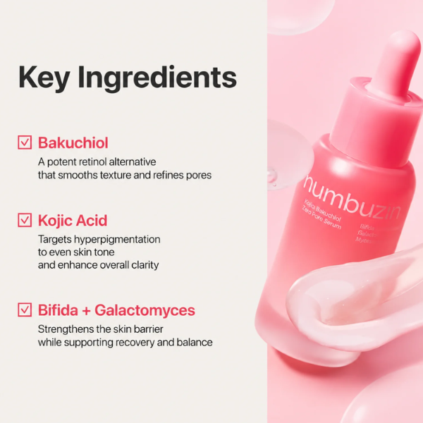 Numbuzin No.3 Bifida Bakuchiol Zero Pore Serum 30ml SKIN CARE, Treatments, Serum & Essence