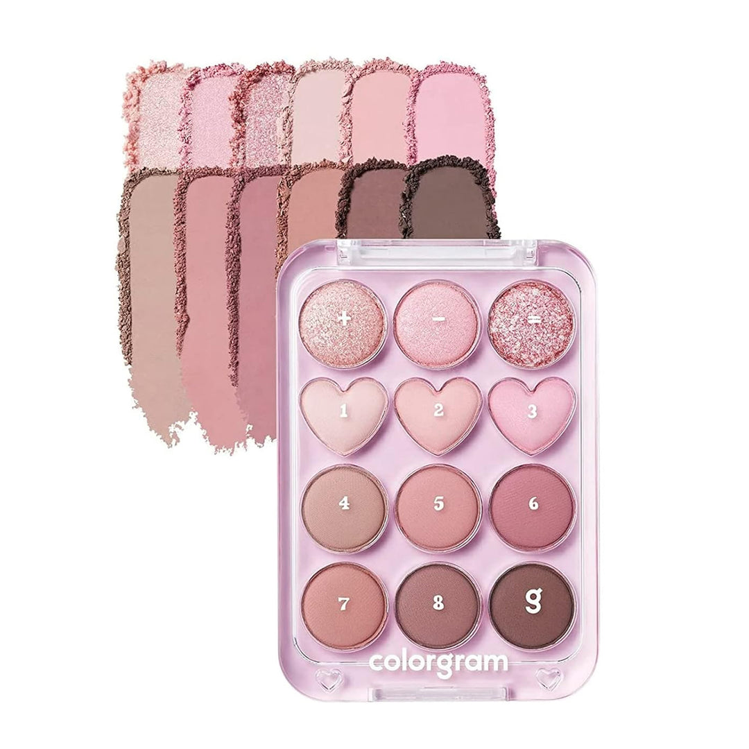 COLORGRAM Pin Point Eyeshadow Palette 9.9g - 02 Pink & Mauve