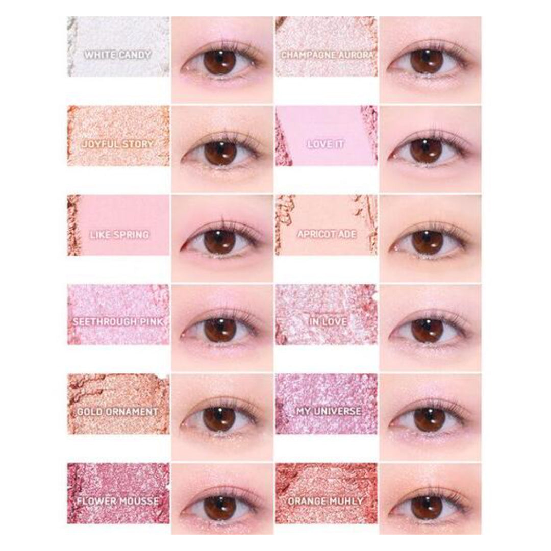 COLORGRAM Pin Point Eyeshadow Palette 9.9g - 04 Bright & Cool