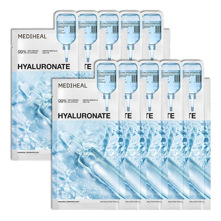 MEDIHEAL Hyaluronate Essential Mask - Ultra Hydration 10Pcs