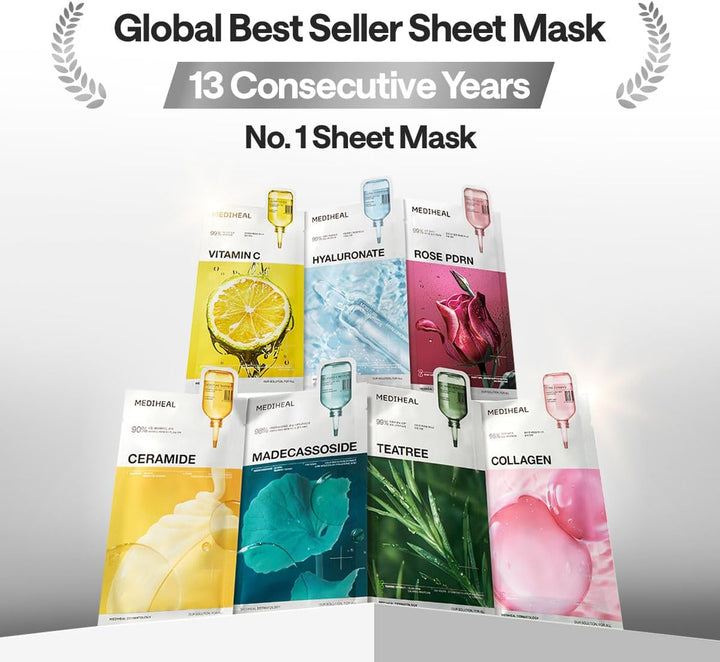 MEDIHEAL Hyaluronate Essential Mask - Ultra Hydration 10Pcs