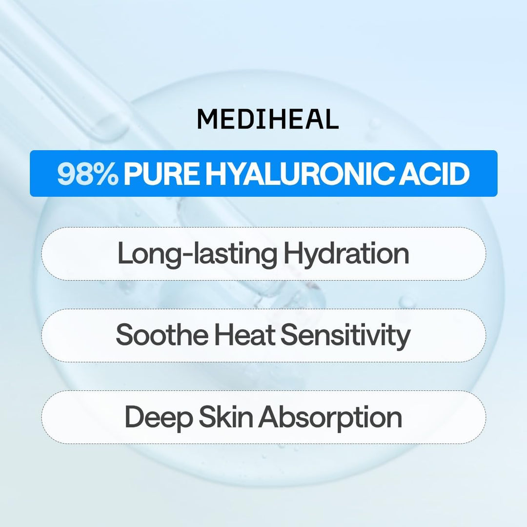 MEDIHEAL Hyaluronate Essential Mask - Ultra Hydration 10Pcs