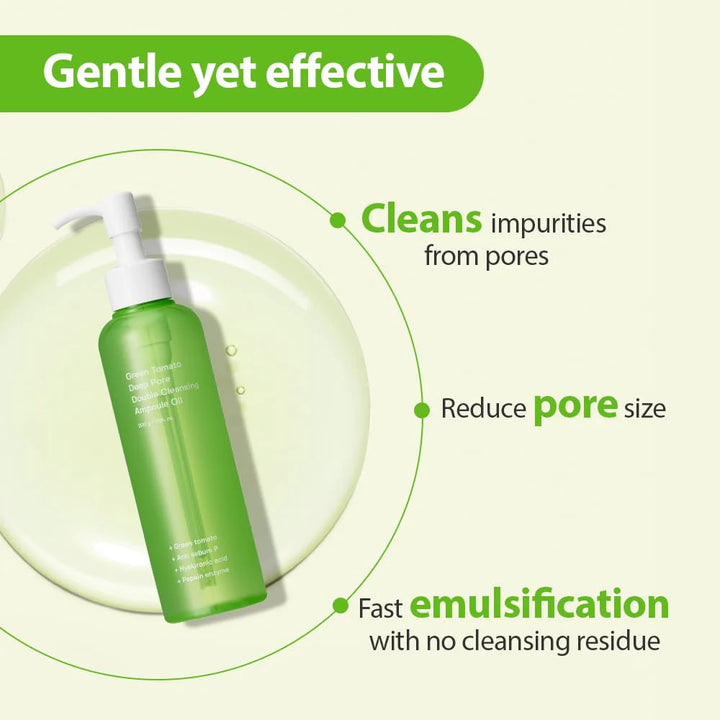 SUNGBOON EDITOR Green Tomato Double Cleansing Ampoule Oil 200ml