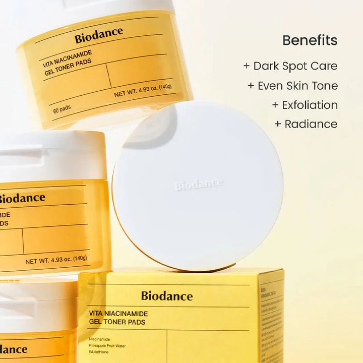BIODANCE Vita Niacinamide Gel Toner Pad 60 Pads