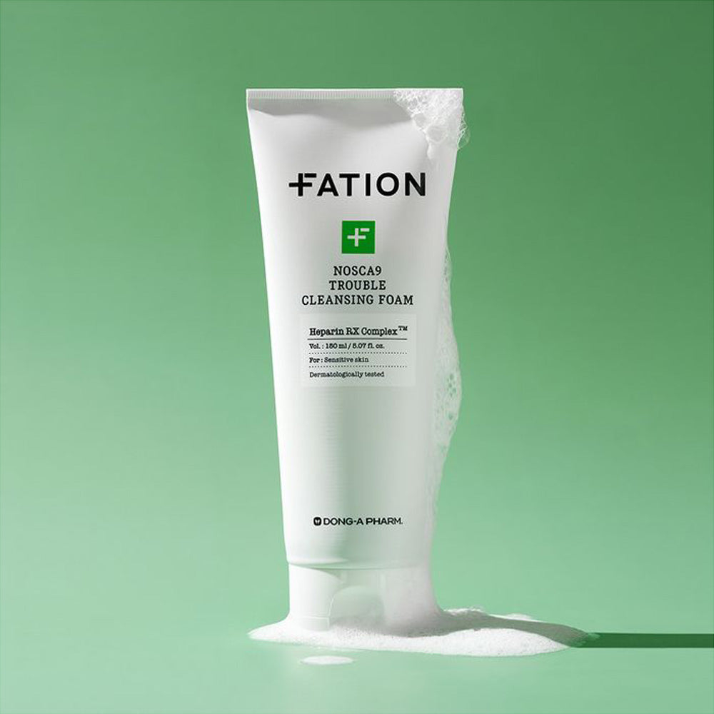 FATION Nosca9 Trouble Cleansing Foam 150ml hyaluronic acid, Mugwort, new, SKIN CARE, Cleansers, Face Wash