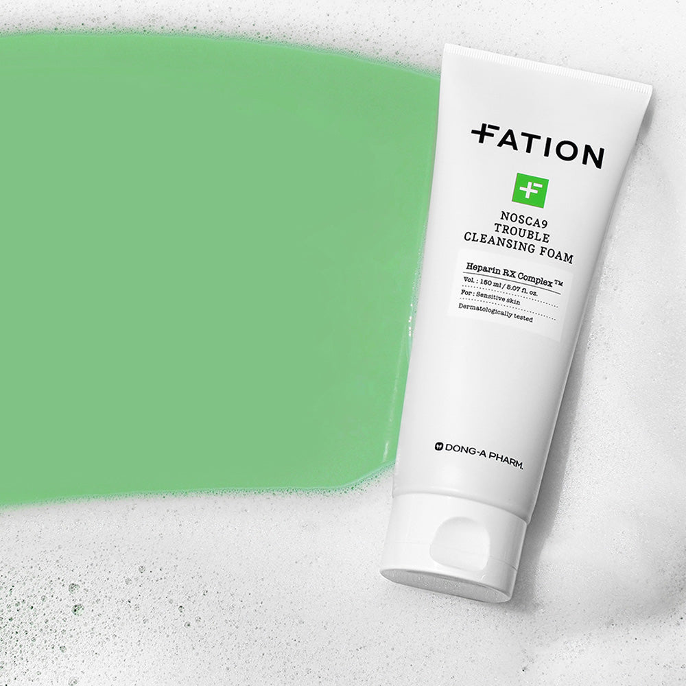 FATION Nosca9 Trouble Cleansing Foam 150ml hyaluronic acid, Mugwort, new, SKIN CARE, Cleansers, Face Wash