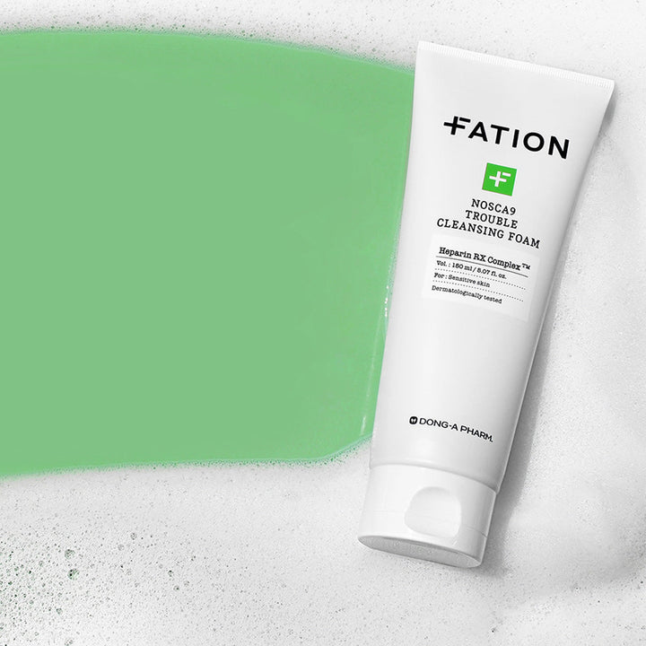 FATION Nosca9 Trouble Cleansing Foam 150ml hyaluronic acid, Mugwort, new, SKIN CARE, Cleansers, Face Wash