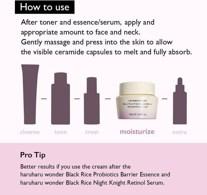 HARUHARU WONDER Black Rice 5 Ceramide Barrier Moisturizing Cream 50ml
