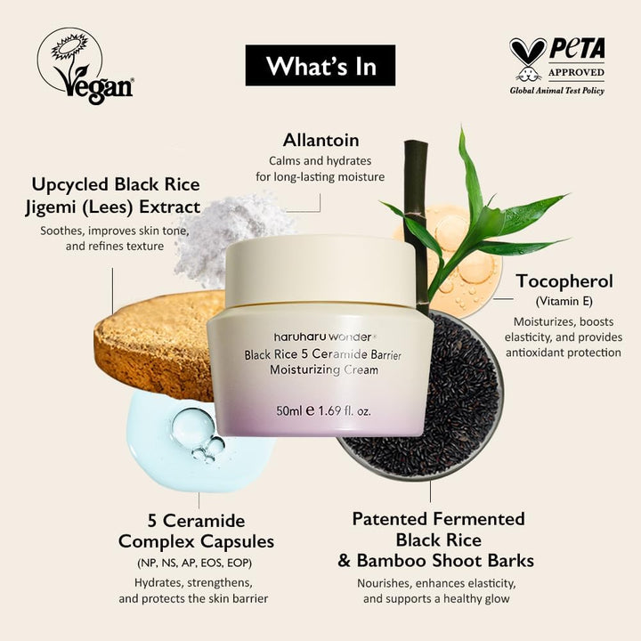 HARUHARU WONDER Black Rice 5 Ceramide Barrier Moisturizing Cream 50ml