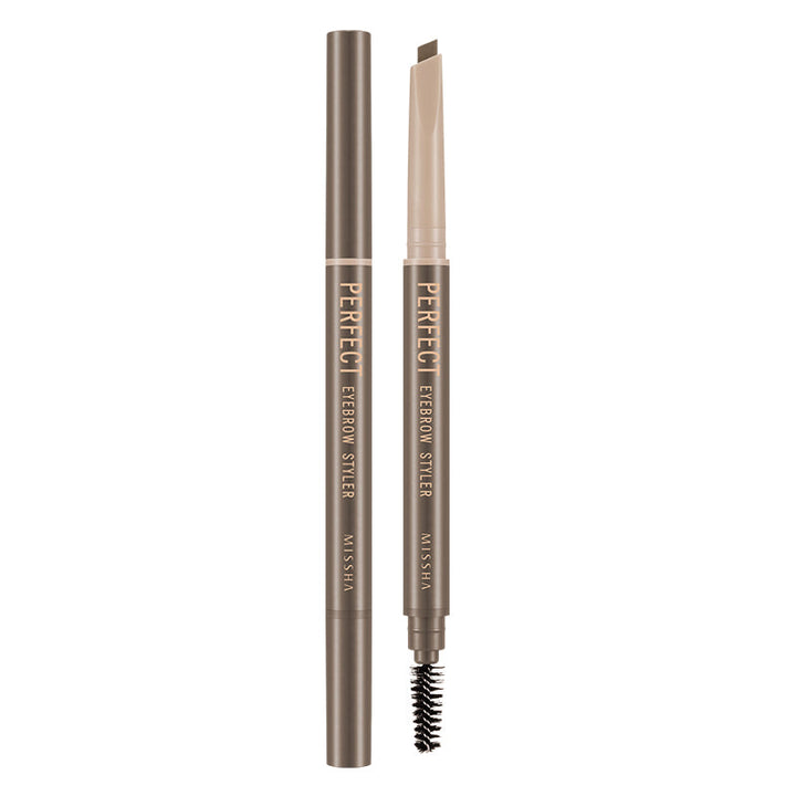 MISSHA Perfect Eyebrow Styler - Natural Brow Definition 015g MAKEUP, Eyes, Eyebrow, Korean Eyebrow Pencil, Natural Brow Definition, Long-Wear Eyebrow, K-Beauty Eye Makeup, Brow Styler, Water-Resistant Brows, Eyebrow Shaping Tool