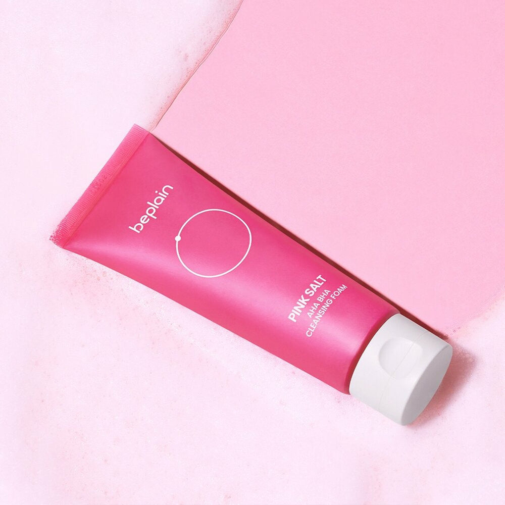 beplain Pink Salt AHA BHA Cleansing Foam 120ml cleansing-foam, new, Niacinamide, SKIN CARE, Cleansers, Face Wash