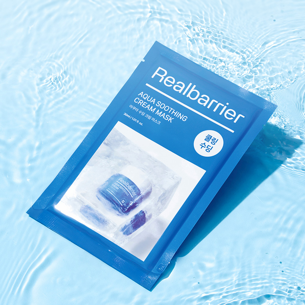 Real Barrier Aqua Soothing Cream Mask 30ml * 10ea SKIN CARE, Moisturizers, Facial Moisturizers