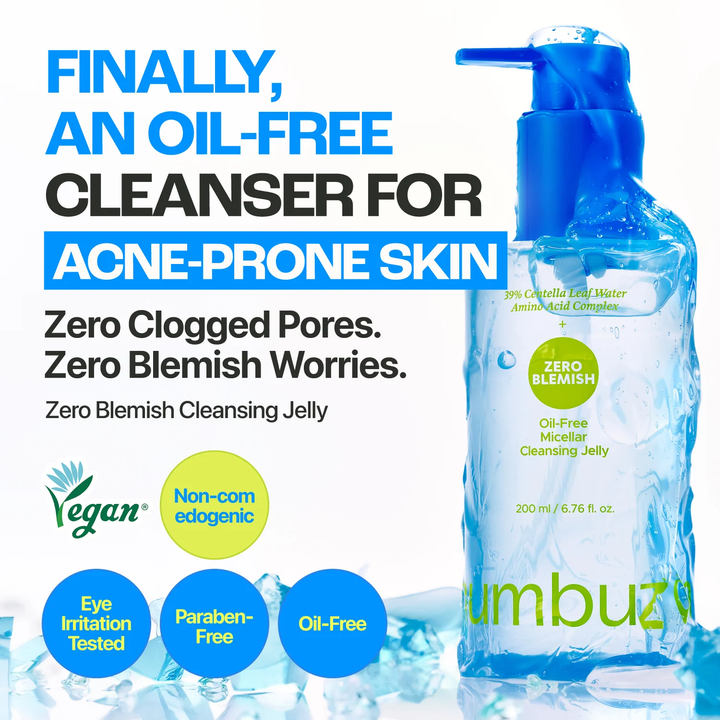 numbuzin Zero Blemish Oil-Free Micellar Cleansing Jelly 200ml SKIN CARE, Cleansers, Face Wash
