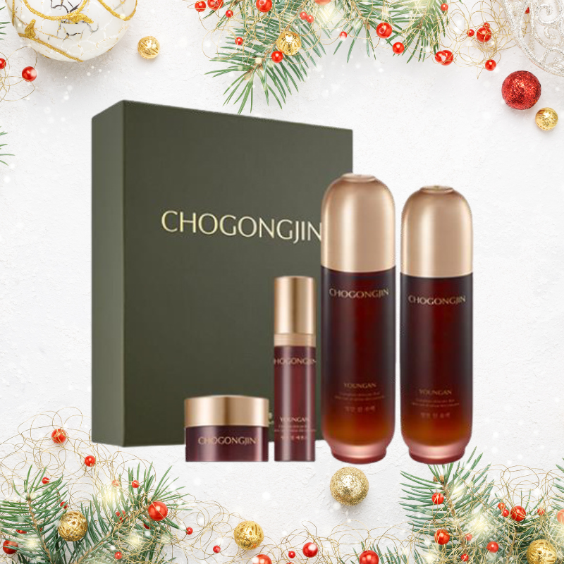 ChoGongJin Youngan Jin Total Care Essential Set BIO Gongjin SKIN CARE, Skincare Set, ChoGongJin Gift Set, Korean Skincare Set, Hydrating Skincare, Black Ginseng Extract, Skin Radiance Boost, Firming Skincare, Youthful Skin Appearance