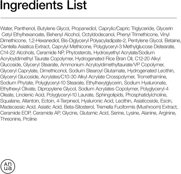 ANUA 3 Ceramide Panthenol Moisture Barrier Cream 100ml