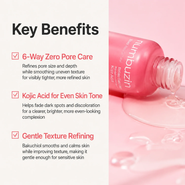 Numbuzin No.3 Bifida Bakuchiol Zero Pore Serum 30ml SKIN CARE, Treatments, Serum & Essence