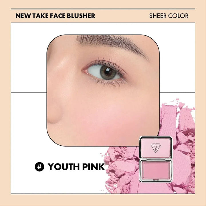 3CE Face Blusher New Take Edition 4.5g   5 colors MAKEUP, Face, Blush