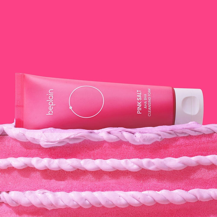 beplain Pink Salt AHA BHA Cleansing Foam 120ml cleansing-foam, new, Niacinamide, SKIN CARE, Cleansers, Face Wash