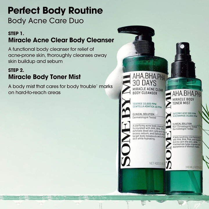 SOME BY MI AHA BHA PHA Miracle Body Toner Mist 140ml SKIN CARE, Toners
