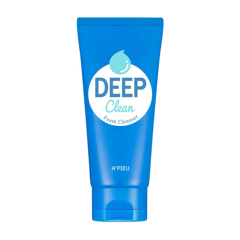 APIEU Deep Clean Foam Cleanser Makeup and Dirt Removal 130ml SKIN CARE, Cleansers, Face Wash, Korean Foam Cleanser, Hydrating Face Wash, Deep Cleanse, Skin Barrier Support, Glycerin Skincare, Makeup Removal, Gentle Cleanser