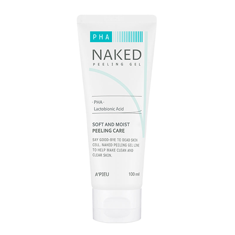 APIEU Naked Peeling Gel PHA Exfoliating Cleanser 100ml SKIN CARE, Treatments, Exfoliators, PHA peeling gel, Korean exfoliating cleanser, gentle exfoliant, dull skin radiance, hydrating gel, skin texture improvement, Apieu skincare